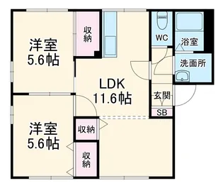 フローラアマリリス【1階】の間取り