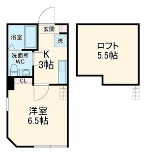 コーストライン西柴【104号室】の間取り