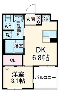 Pair FLAT【3階】の間取り