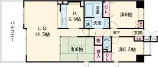 アンソレイエ【1階】の間取り