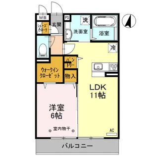 ラ・レーヴ【3階】の間取り