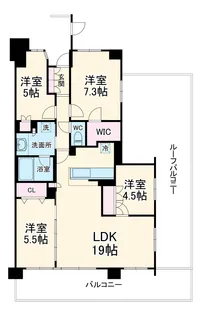 ザ・パークハウス南行徳レジデンス【6階】の間取り