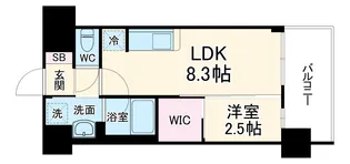 コンフォリア・リヴ淡路【5階】の間取り