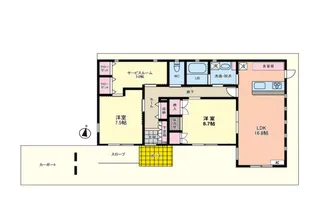 クレールアビタシオン【101号室】の間取り
