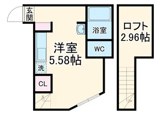 Liberta本前川【201号室】の間取り