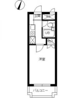 スカイコート所沢【3階】の間取り