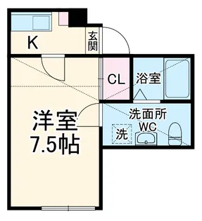 Lunaris Ebina【1階】の間取り