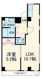 山文ビル【401号室】の間取り