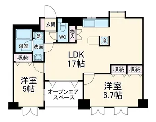 グランシティ横浜西口【3F号室】の間取り