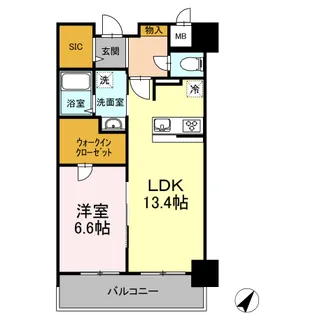 Act Valore【10階】の間取り