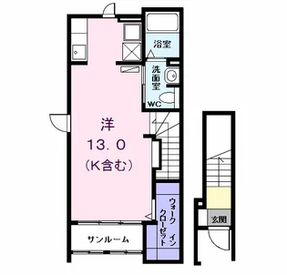 パークサイドM Ⅱ【2階】の間取り