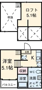 M.Kオリオン名古屋【102号室】の間取り