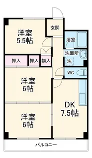 フジハイツ【604号室】の間取り