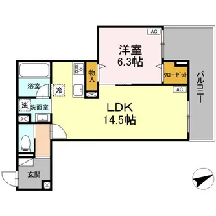 DーRESIDENCE稲城【2階】の間取り