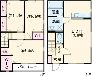 Twin Terrace笠原【1階】の間取り