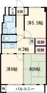 梅田マンション【8階】の間取り