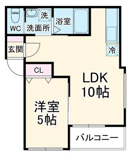 メゾン・ドゥ・アッシュ市川【302号室】の間取り