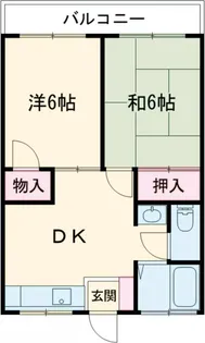 サンハイムK.T.【102号室】の間取り