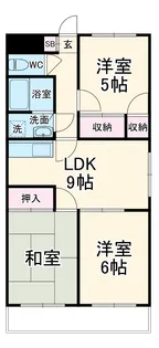 RIVERSIDE N【102号室】の間取り