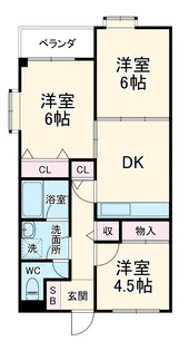 アゼリアコート【1階】の間取り