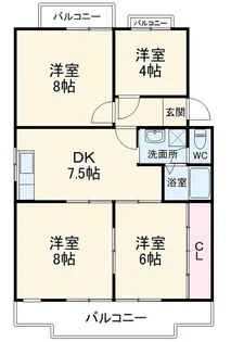 ルーミックノート緑丘【2階】の間取り