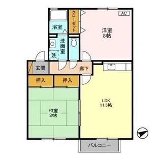 ヴェルドミール 参番館【1階】の間取り