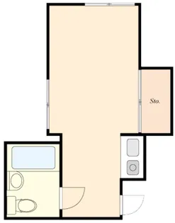 ガーデン三ケ島【201号室】の間取り