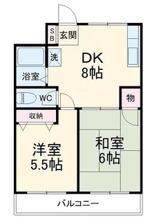 クレセントビル【2階】の間取り