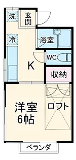 トレス所沢A【2階】の間取り