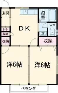 メゾンK【101号室】の間取り