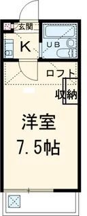 サザンパレス【105号室】の間取り