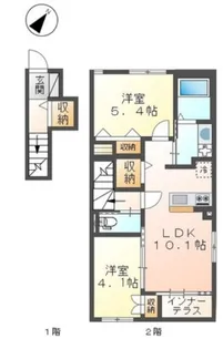コンフォートハウス ポニー【205号室】の間取り