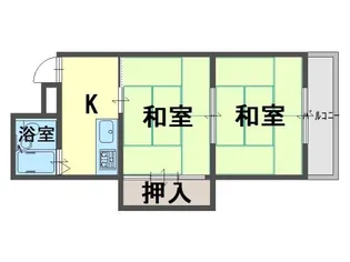 栄和マンション春木Ⅰ【301号室】の間取り