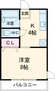 オーシャンハイツ【204号室】の間取り