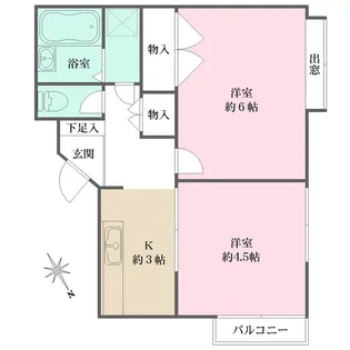 ベルハイム新百合ヶ丘A号棟【1階】の間取り