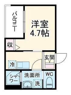 MELLAS京成稲毛【202号室】の間取り