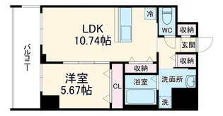 エスティメゾン浦和【4階】の間取り