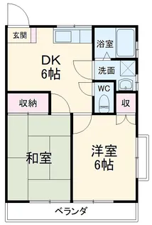アベリアクレストA【202号室】の間取り