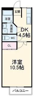 コーポのしば【1階】の間取り