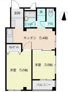 栄町ハイツ【3階】の間取り