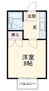 パークヒルズA棟【102号室】の間取り