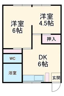 ソシアル三春台【103号室】の間取り