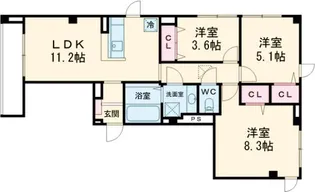 Jo’s Residence 高田馬場【2階】の間取り