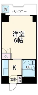 シェリールプレイス川崎【4階】の間取り