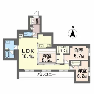 Avance東草深EAST【1階】の間取り