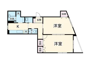 寿まこビル【2F号室】の間取り