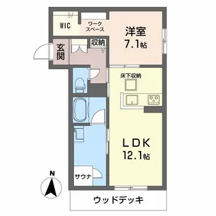 リラフォート【1階】の間取り