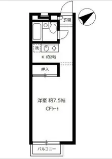 カサアスール【201号室号室】の間取り
