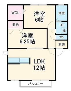 ブラウンコート【202号室】の間取り