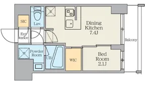 クレストコート東日暮里【2階】の間取り